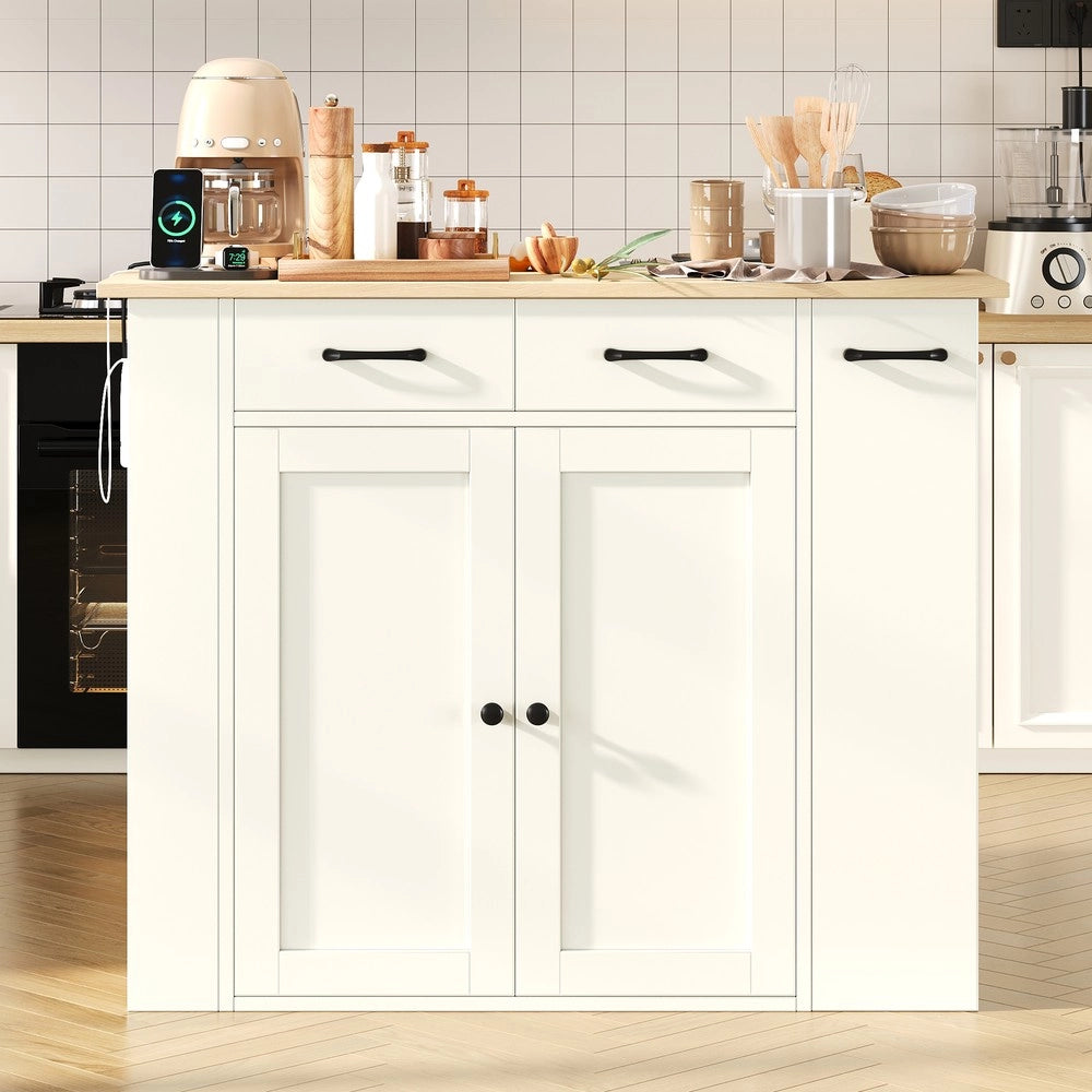 Tavolo da Pranzo Allungabile con Cassetti e 2 Sedie ¨C MINIMAL ¨C Bianco