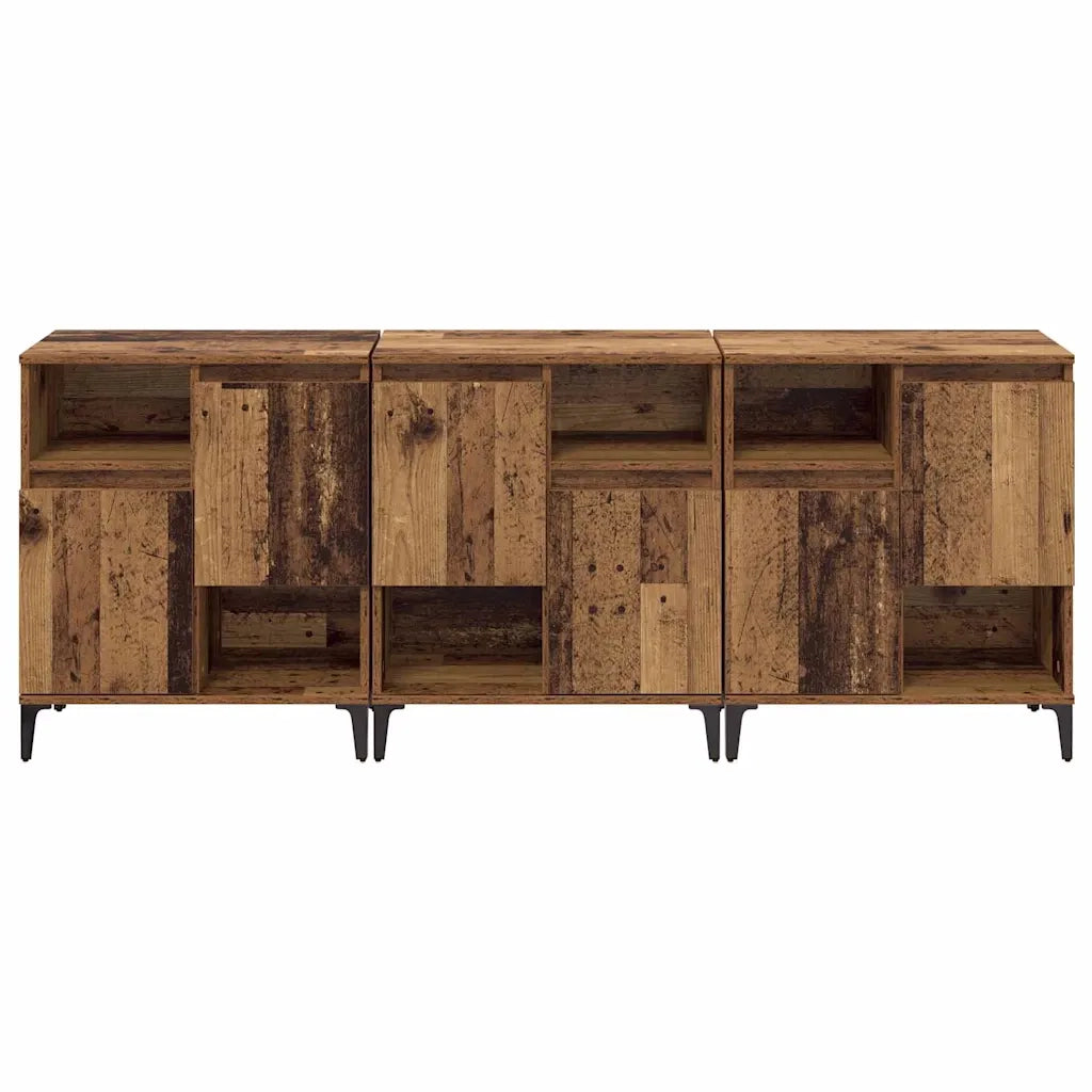 Credenza | Sideboards 3 pcs Legno vecchio 60 x 35 x 70 cm
