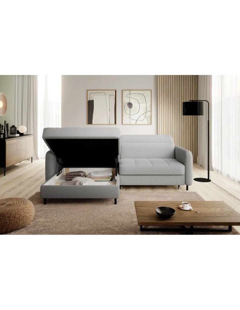 Divano ad angolo collezione GOUMSI colore Grigio chiaro