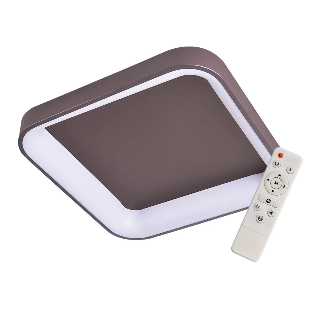 LÚZETE - POWELL 96W LAMPADA DA SOFFITTO A LED DIMMERABILE MARRONE