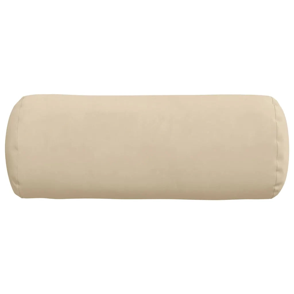 Cuscini a rullo 2 pcs Crema Ø 15 x 40 cm Tessuto in Microfibra 42014301