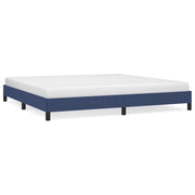 Letto matrimoniale | Letto per adulti | Giroletto senza Materasso Blu 200x200 cm in Tessuto