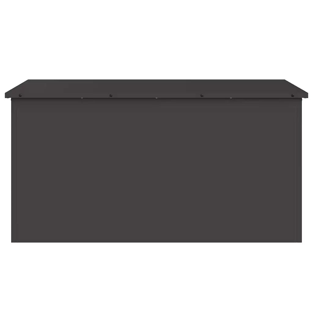 Scatola di Stoccaggio Esterno Nero 100 x 50,5 x 50 cm Acciaio 874560