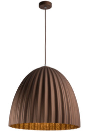 Sospensione Telma Ø70 bronzo/rame pietra E27 Sigma