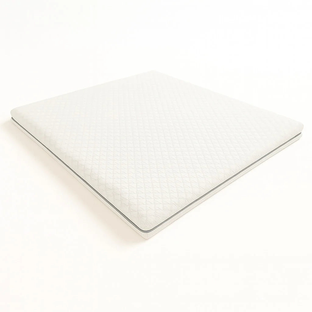 Topper 90x200 in Memory Foam a 9 Zone Differenziate | Alto 5 cm | Rivestimento Sfoderabile in Tessuto Pure Anallergico | Made in Italy