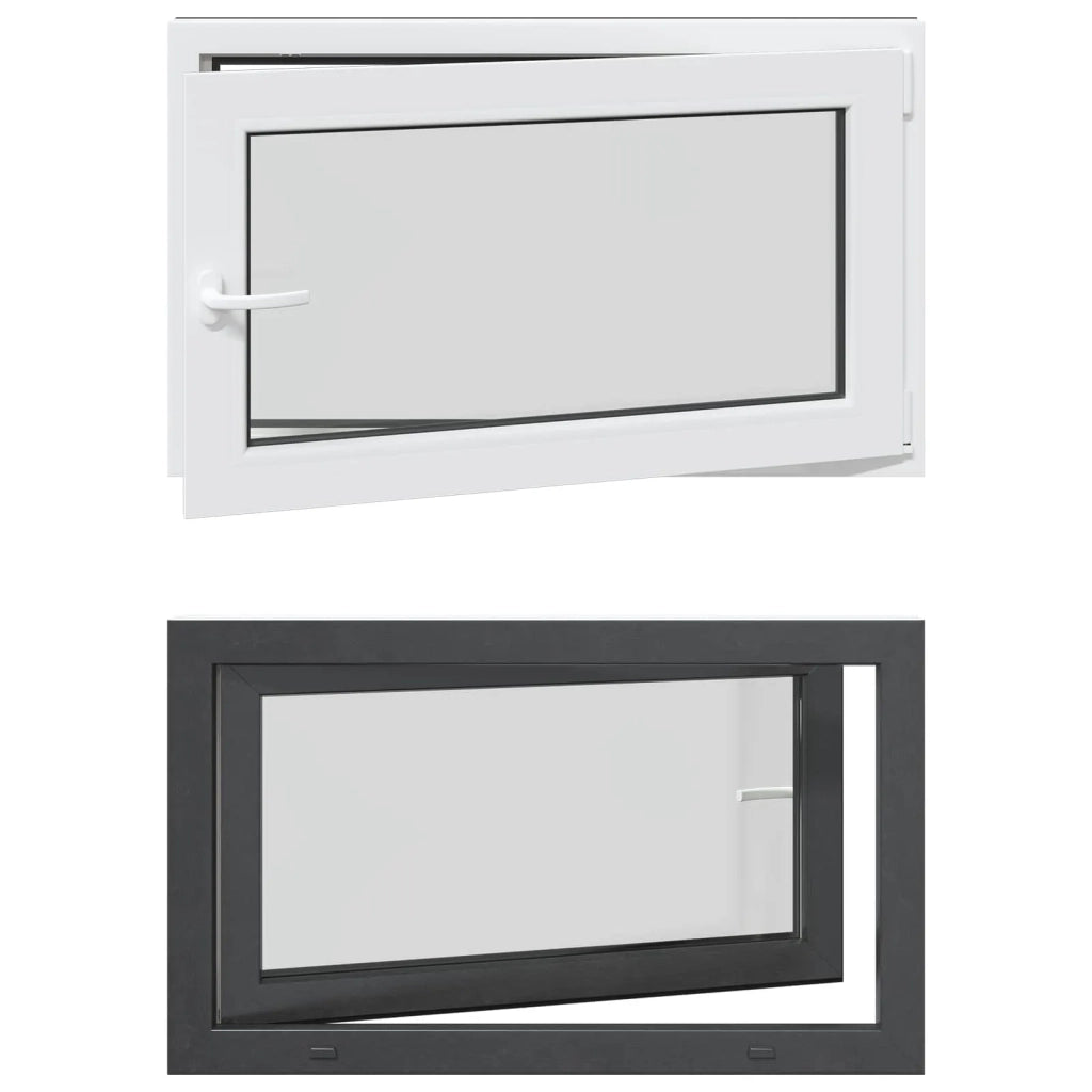 Finestra per Soffitta RISOR 100 x 60 cm PVC e Vetro Antracite CFW8096467