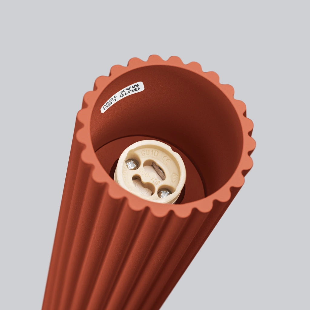 Lampada da soffitto KARBON 40 rosso ocra