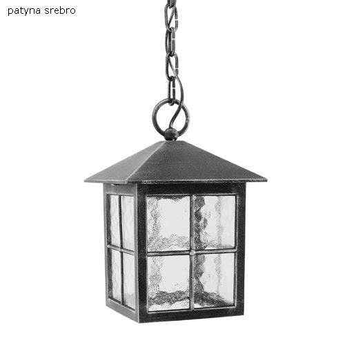Lampada sospesa esterno retrò SU-MA Wenecja nera E27 IP43
