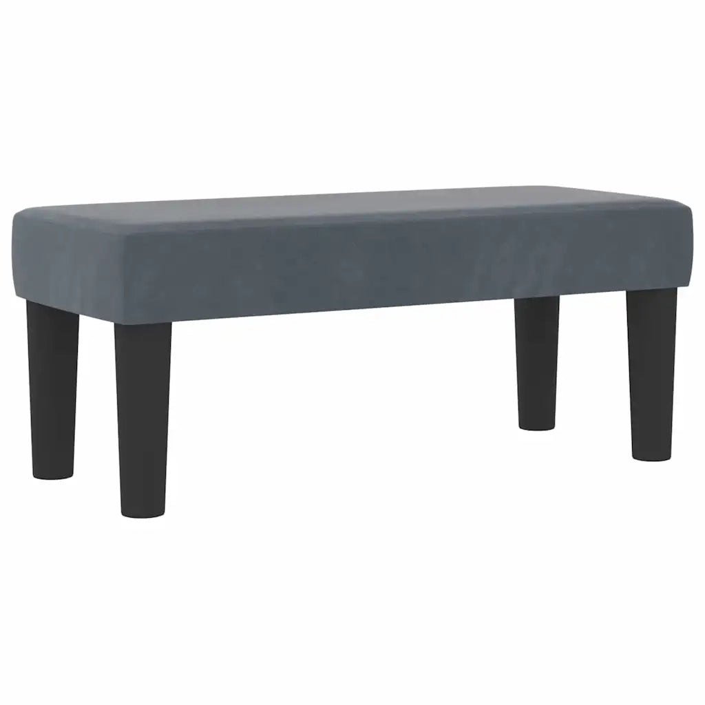Letto a molle con testiera Grigio scuro 200 x 80 cm Velluto 3344475