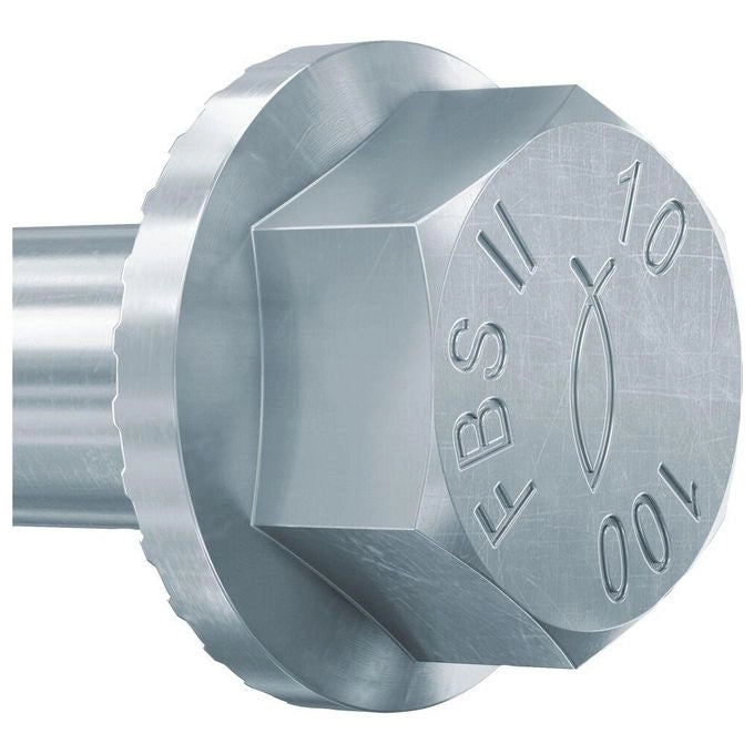 Fischer 536862 UltraCut FBS II Vite per Calcestruzzo 10x100 mm Testa Esagonale Flangiata Zona Sismica C1 C2 Zincato 50 pz