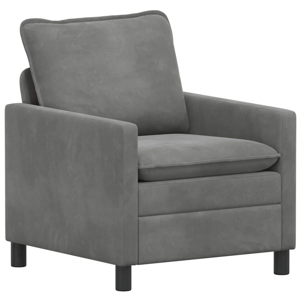 Set di divani 2 pcs Grigio Scuro Velluto 3417110