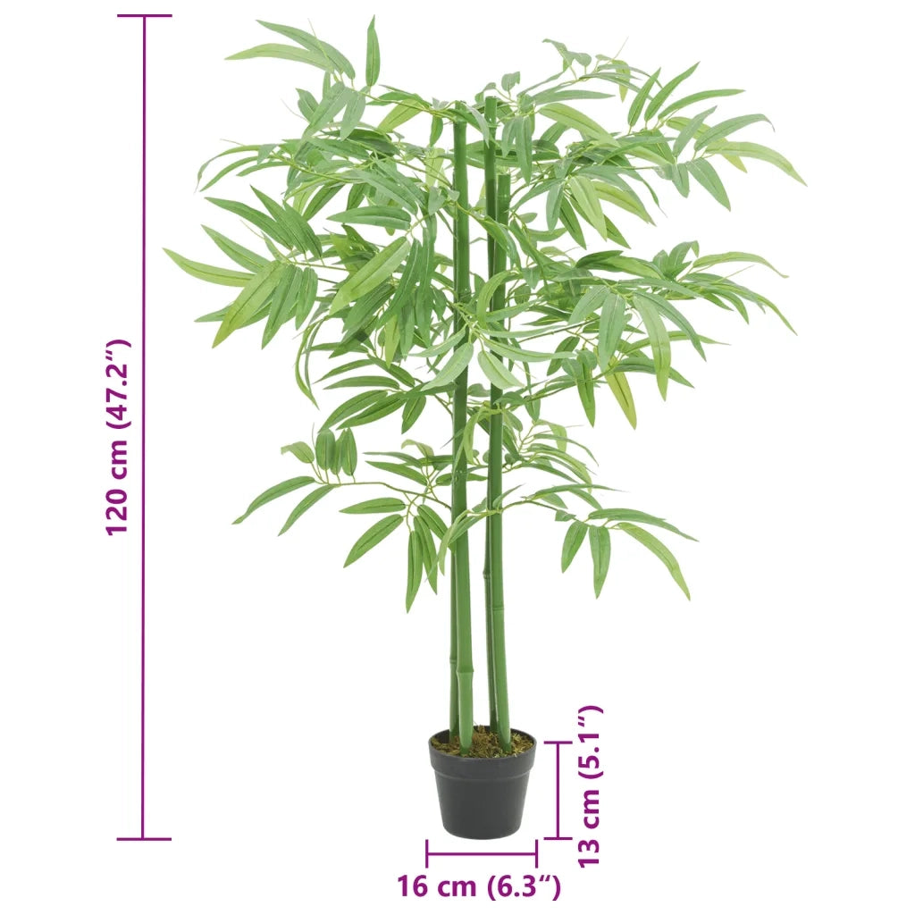 Albero BambÃ¹ Artificiale 384 Foglie 120 cm Verde