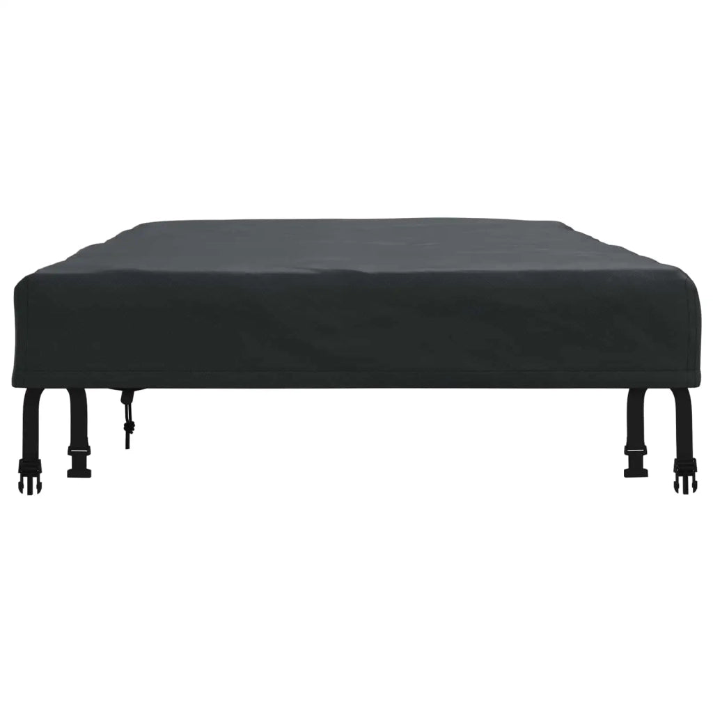 Copertura Tavolo Tinta unita Nero 152 x 92 x 15 cm Tessuto 4106101