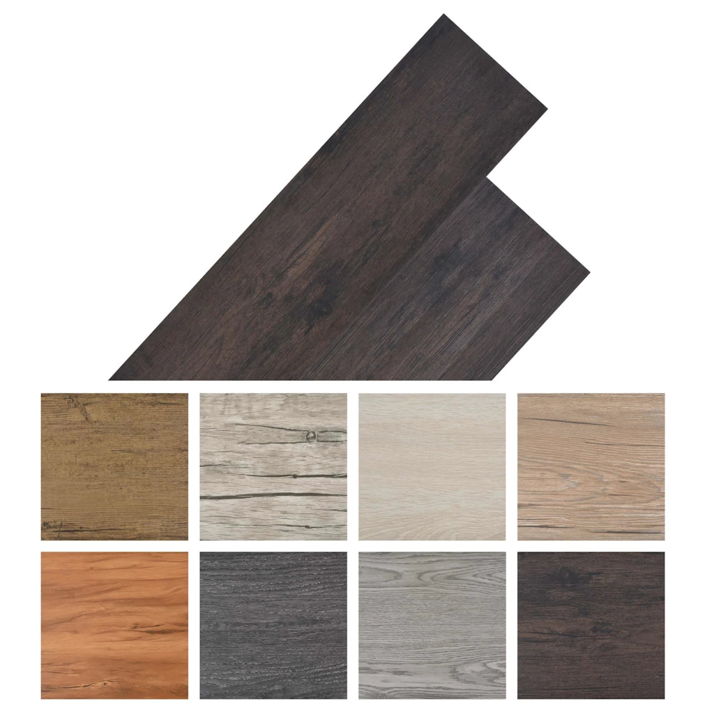Tavole per Pavimenti 18 pcs Grigio scuro 5,26 m² PVC