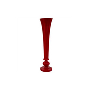 Portavaso resina rosso cm ø32h136