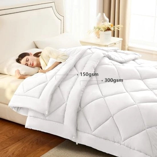 Set di coperte 200x200 cm, 4 stagioni, set da 2 - luce e calore, respirante e morbido