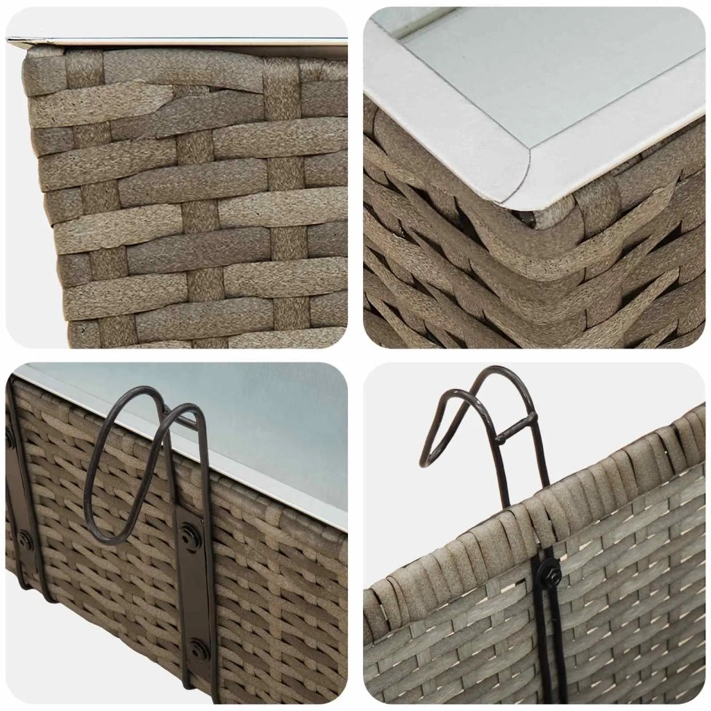 Ringhiera 2 pcs 50 x 17 x 17 cm Metallo 42026967