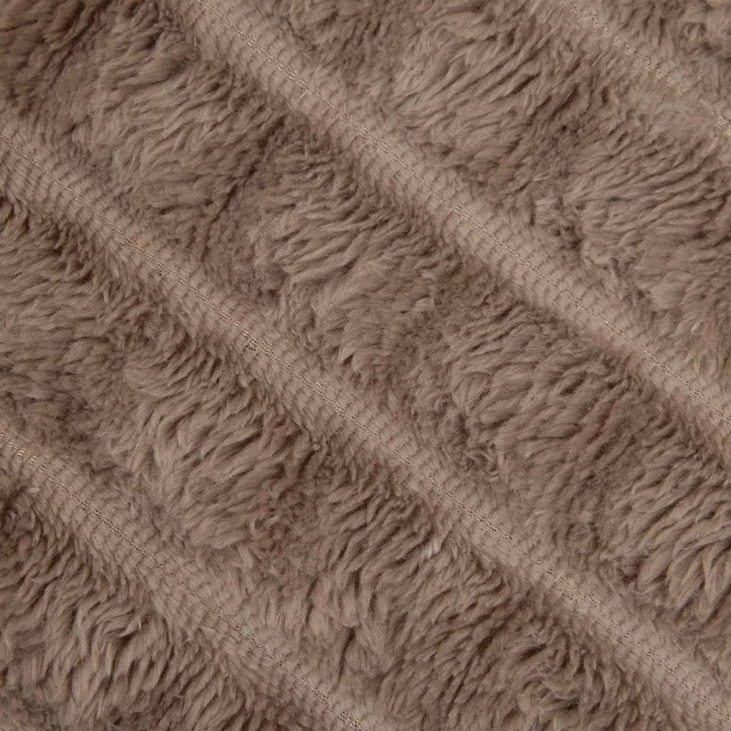 Coperte da Pile 6 pz Cammello 240 x 220 cm Panno