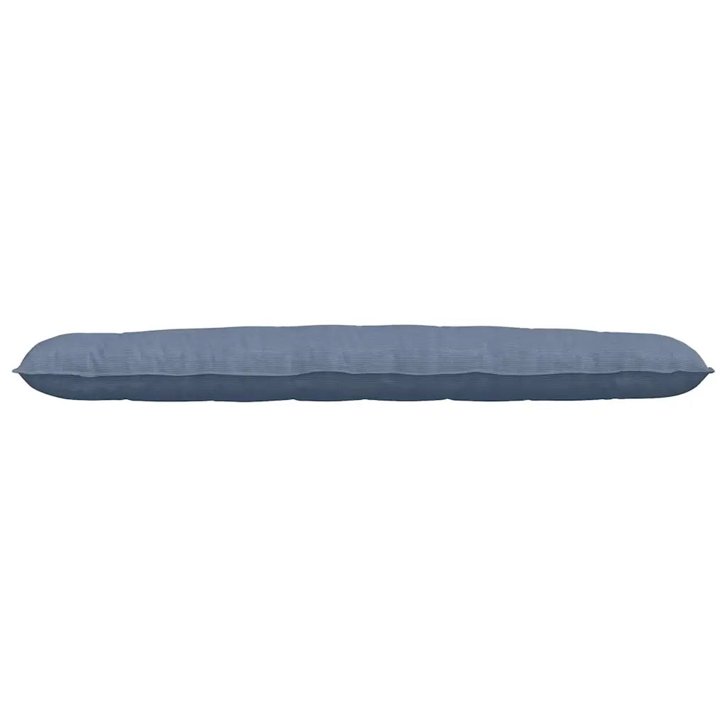 Cuscino per Schiena | Cuscino dorsale Blu 200 x 50 cm Tessuto in Cords
