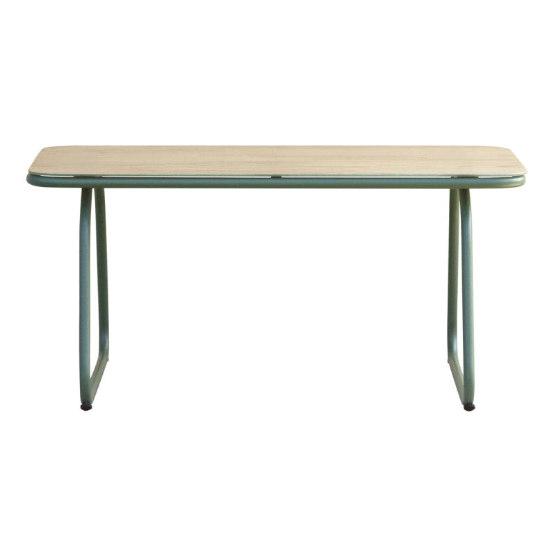 Salotto Tinos In Ferro Verde E Textilene + Cuscino Ecru' Moia