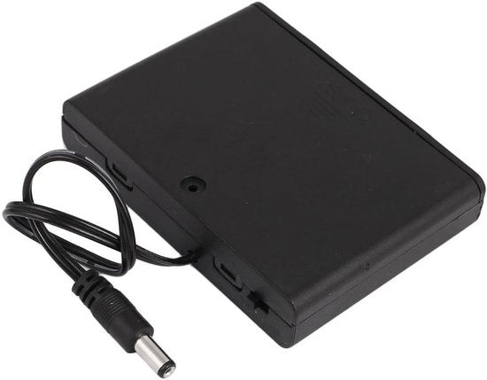Alimentatore per batterie 9V con interruttore e cavo DC