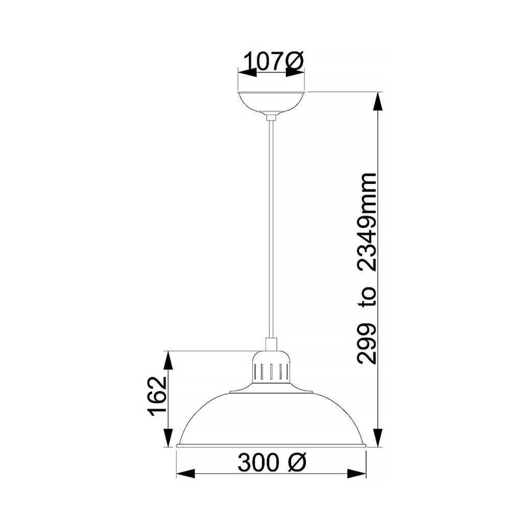 Lampada a sospensione crema Franklin E27 60W Elstead