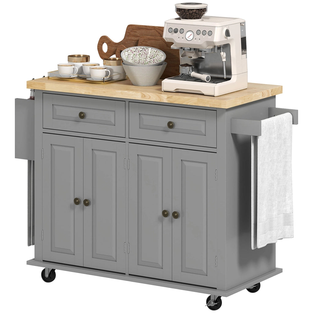 Tavolo da cucina con ripiani ¨C Minimal ¨C grigio