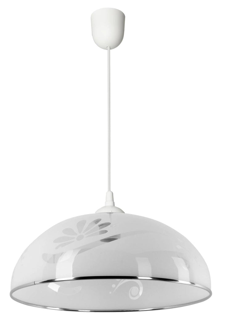 Lampada a sospensione Lampex Simi 70cm bianca E27