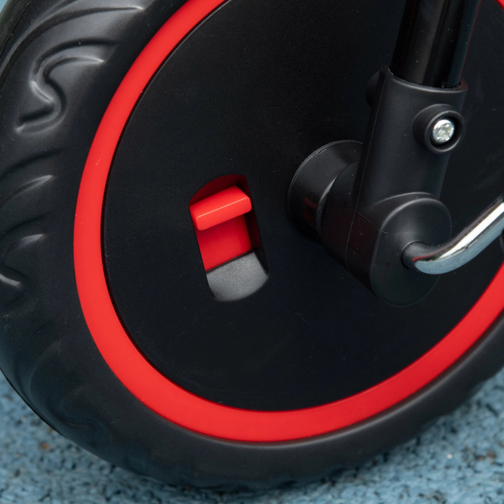 Triciclo Bambini Regolabile con Cestino e Cintura ¨C Zephmum ¨C Rosso e Nero