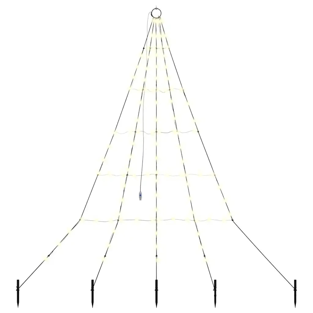 Albero di Natale LED con picchetti per il terreno 182 cm 42018737