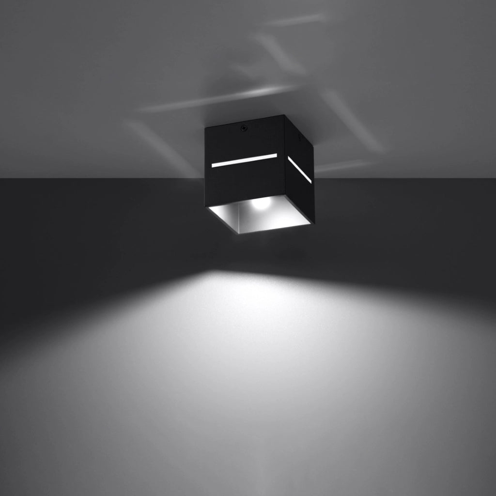 Lampada a soffitto LOBO nero