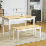PANCA 2 posti 102x36x45 cm legno naturale