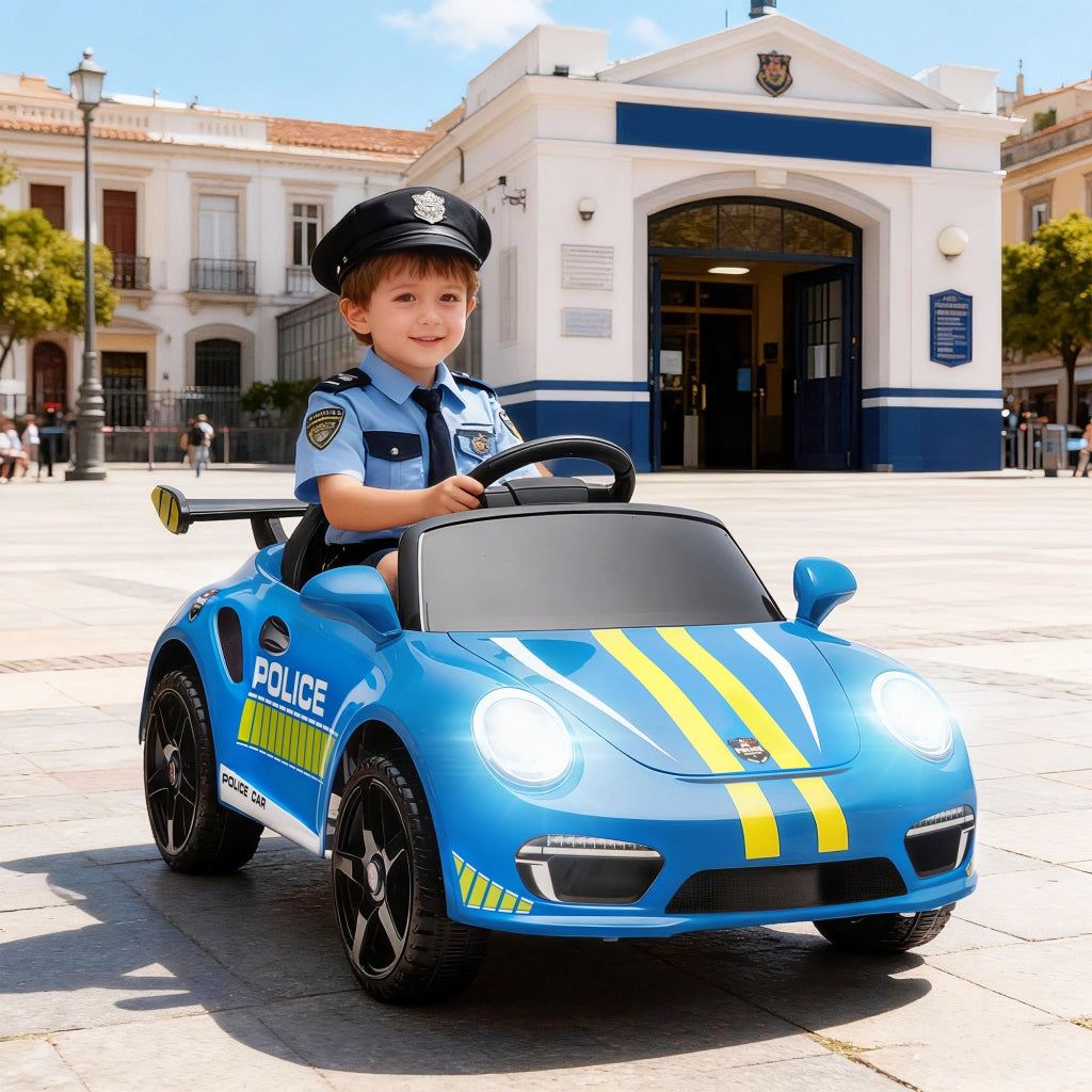 Auto Elettrica per Bambini con Telecomando e Sirena ¨C Minimal ¨C Blu