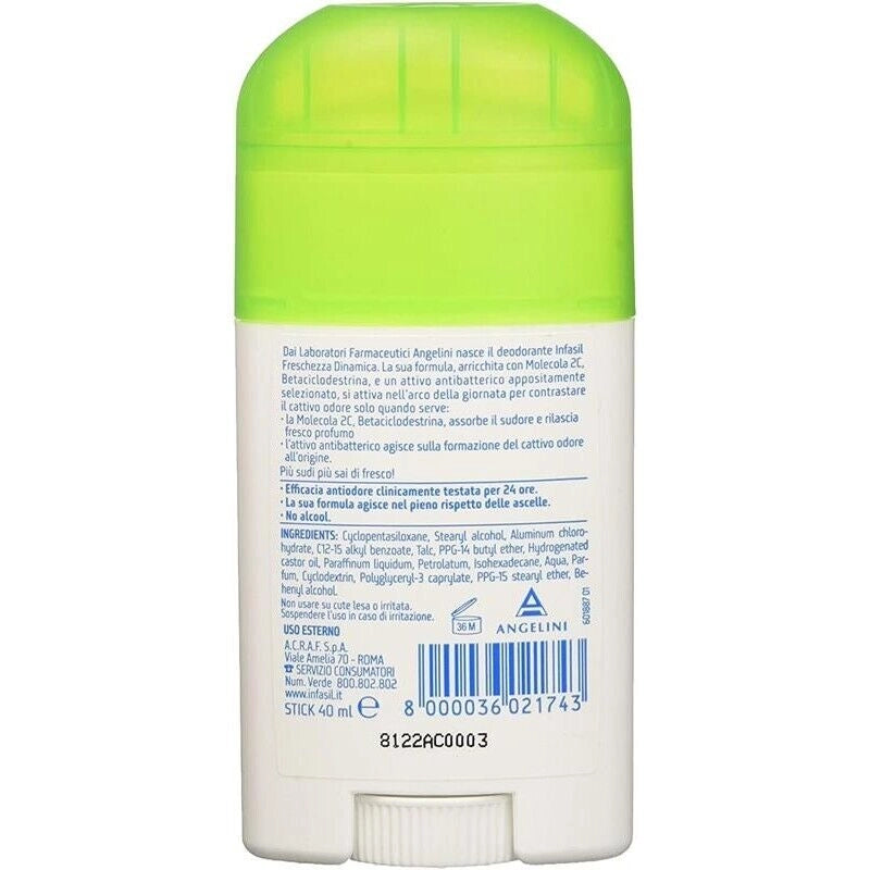 INFASIL DEODORANTE STICK DOCCIA FRESH FORMATO DA 40 ML
