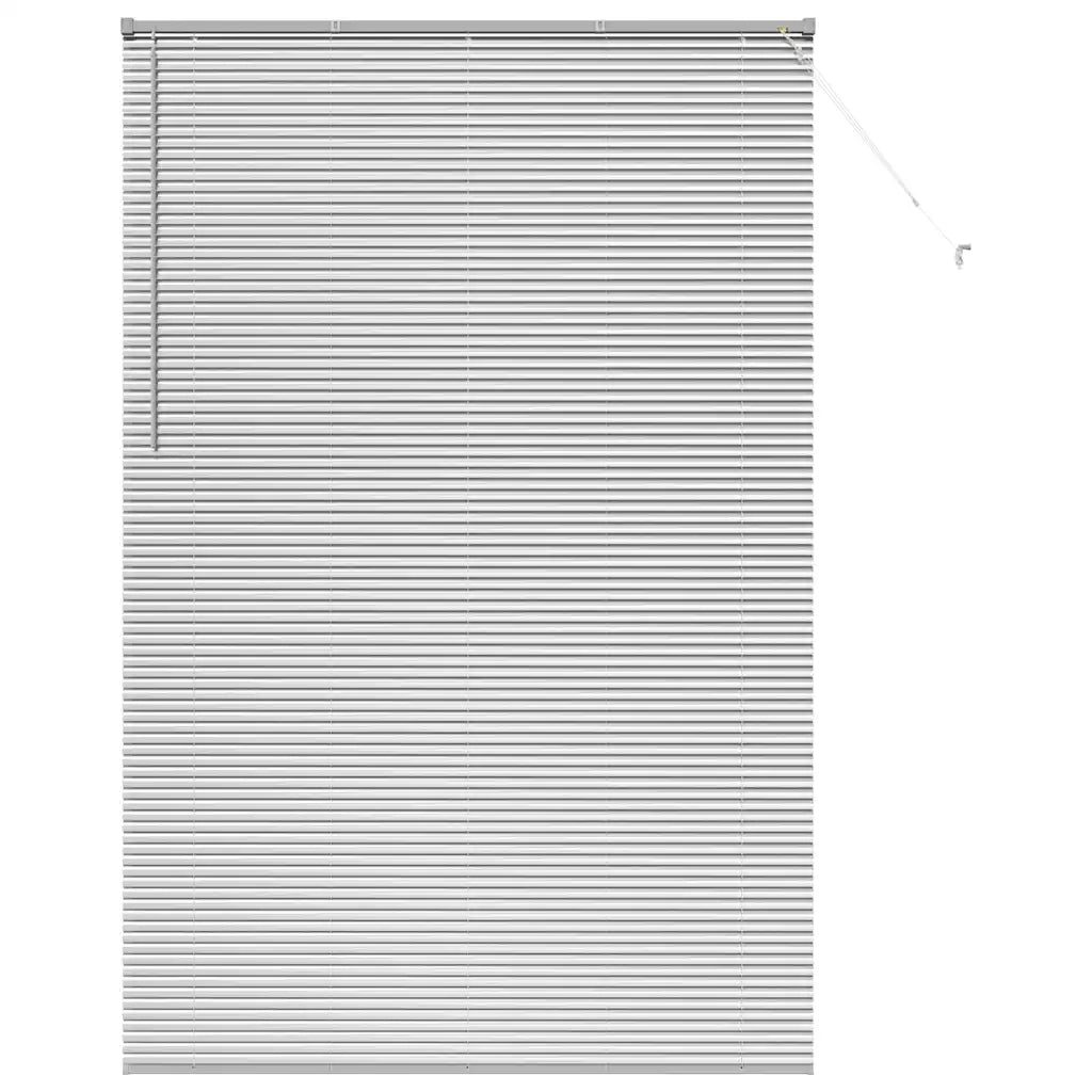 Tendaggi a Veneziana | Tenda a lamelle Argento 220 x 145 cm Alluminio
