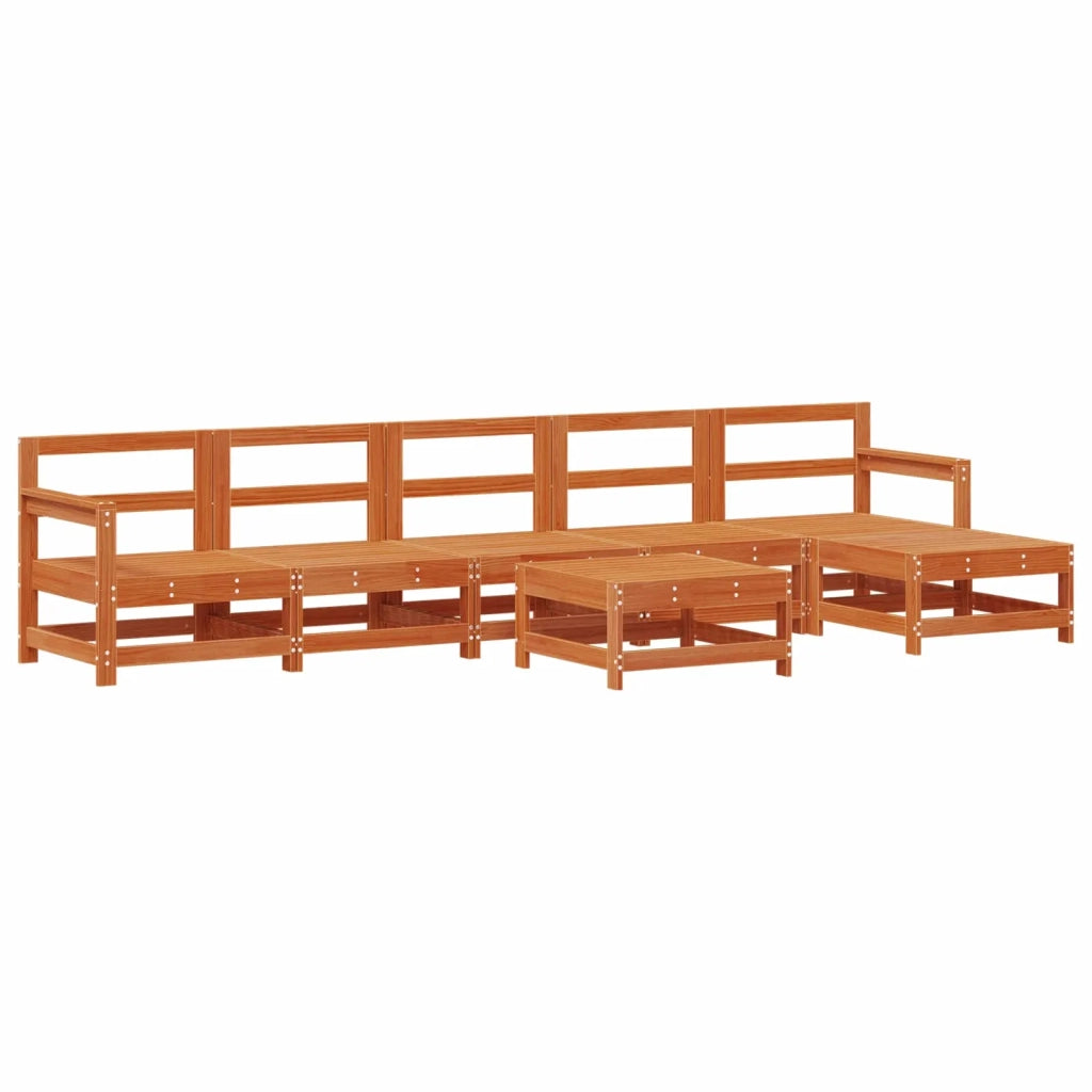 Set Lounge da Giardino 7 pcs Marrone Cerato 3418092