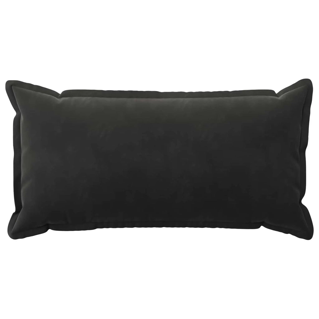 Federa 12 pcs HOUTEN Nero 40 x 80 cm Velluto 918093