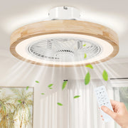 Ventilatore da soffitto con luce e telecomando ¨C Xylo ¨C 6 velocit¨¤, luminosit¨¤ regolabile, marrone chiaro