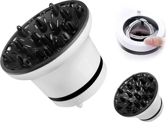 Accessorio per parrucca professionale con diffusore, diffusore accessorio universale, diffusore per parrucca regolabile, per capelli ondulati e arricciati prima di lavare.