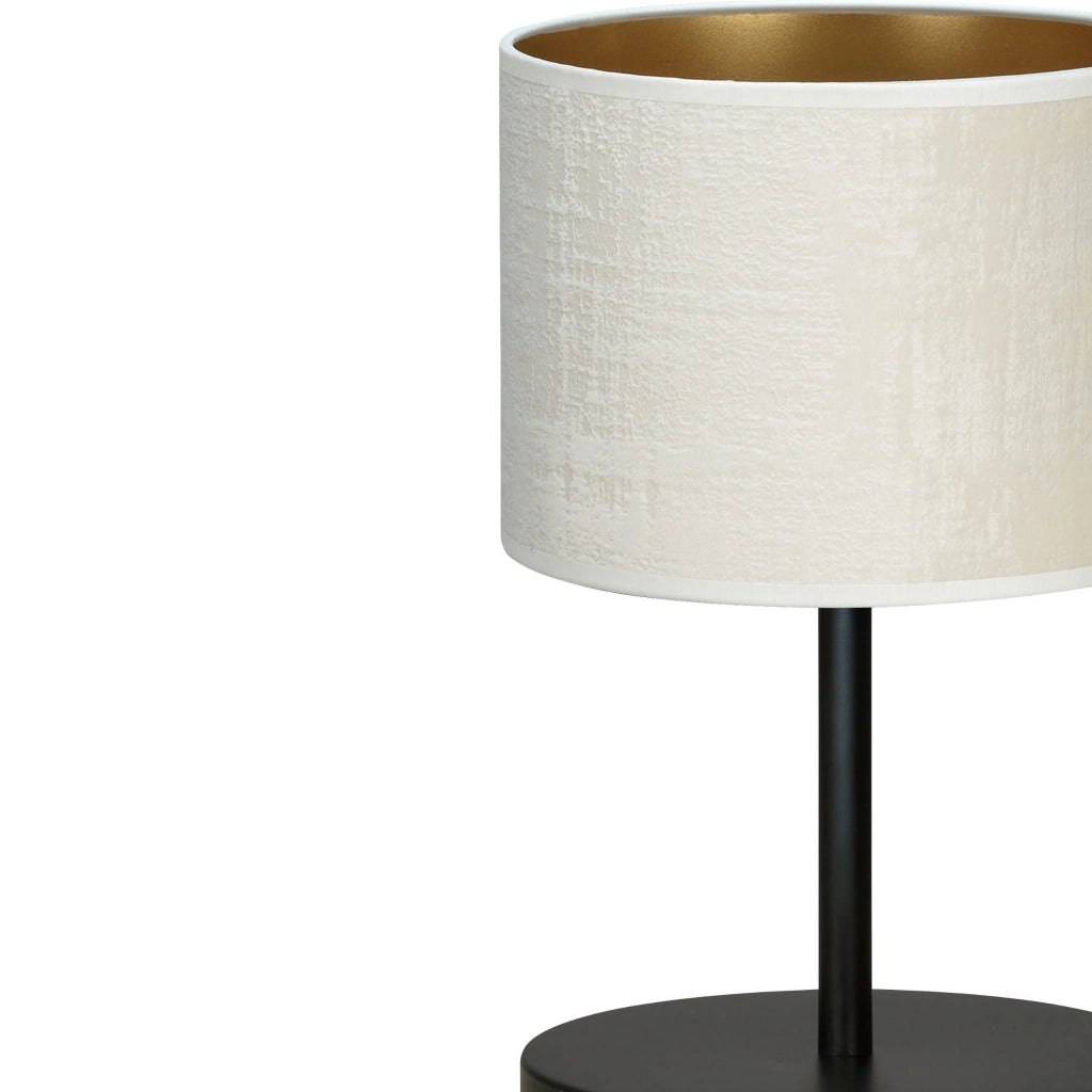 Lampada da tavolo Emibig Hilde bianco/nero E27 34cm