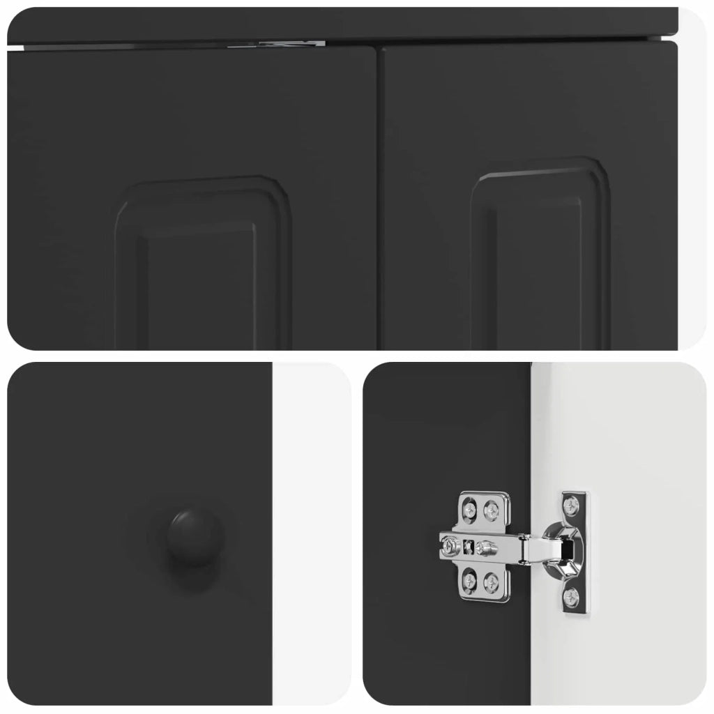 Set di mobili per il bagno Rovere Nero 61 x 40 x 84,5 cm 3404351