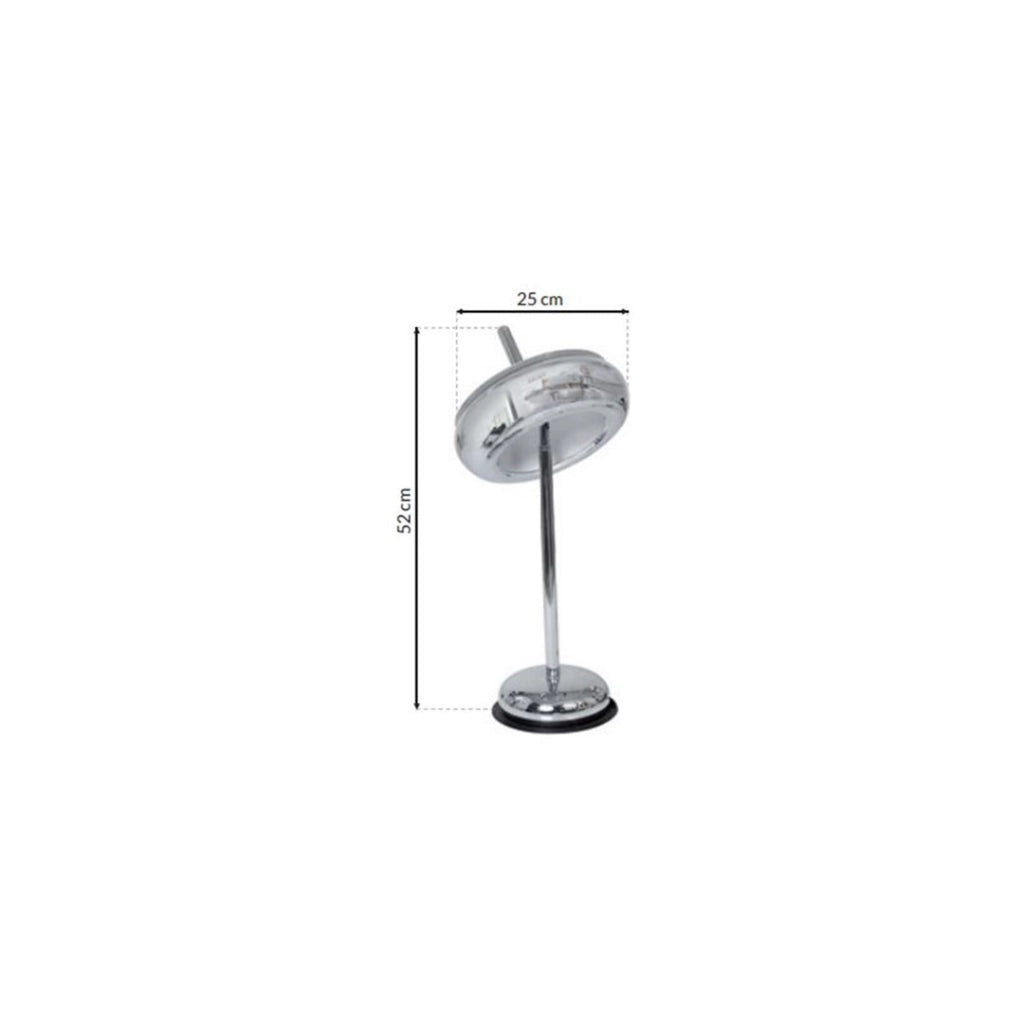 Lampada da tavolo Milagro Mercurio ML331 LED 12W cromo