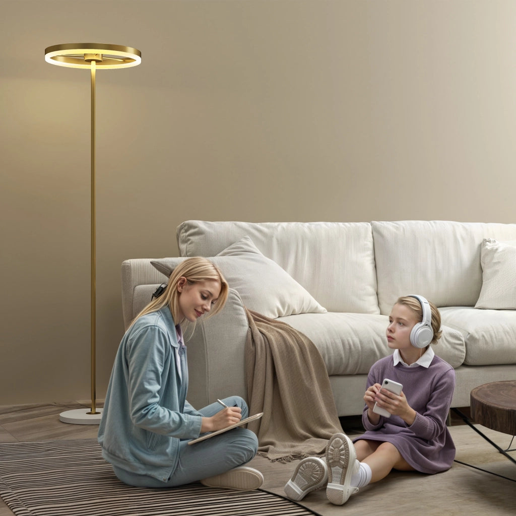 Lampada da Terra Moderna ¨C Zephmum ¨C Oro