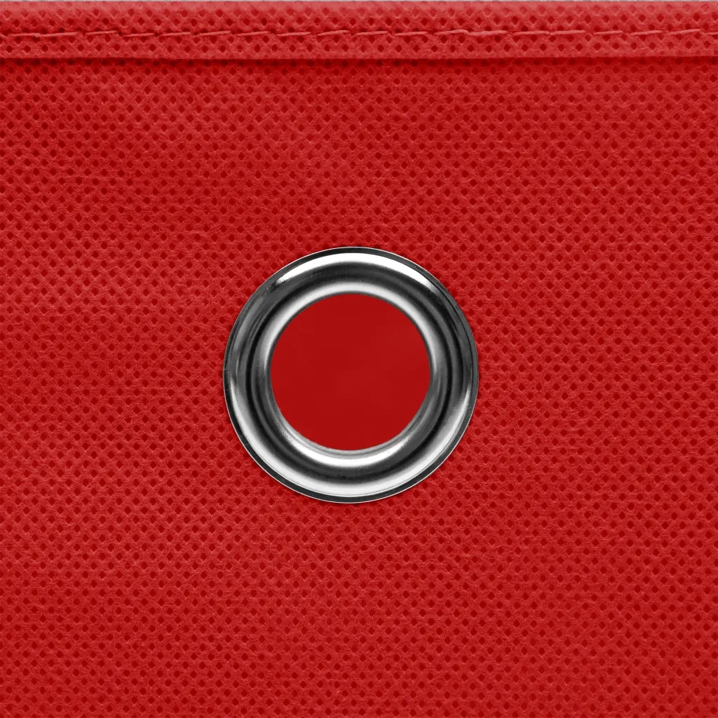Scatole 4 pz Rosse 32x32x32 cm in Tessuto cod mxl 51007