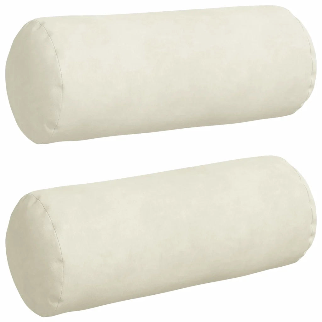 Cuscini a rullo 2 pcs Crema Ø 15 x 40 cm Tessuto in Cords 42014294