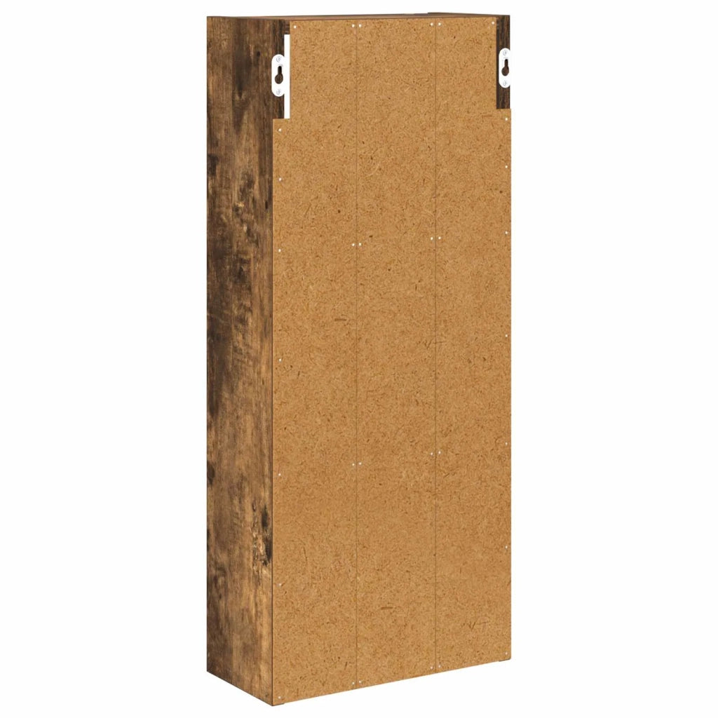Armadio da Bagno | Mobile da Bagno a muro Quercia Affumicata 30 x 14 x 70 cm