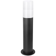 Lampione nero con attacco per Lampadine E27 illuminazione da esterno palo da giardino per sentieri IP65