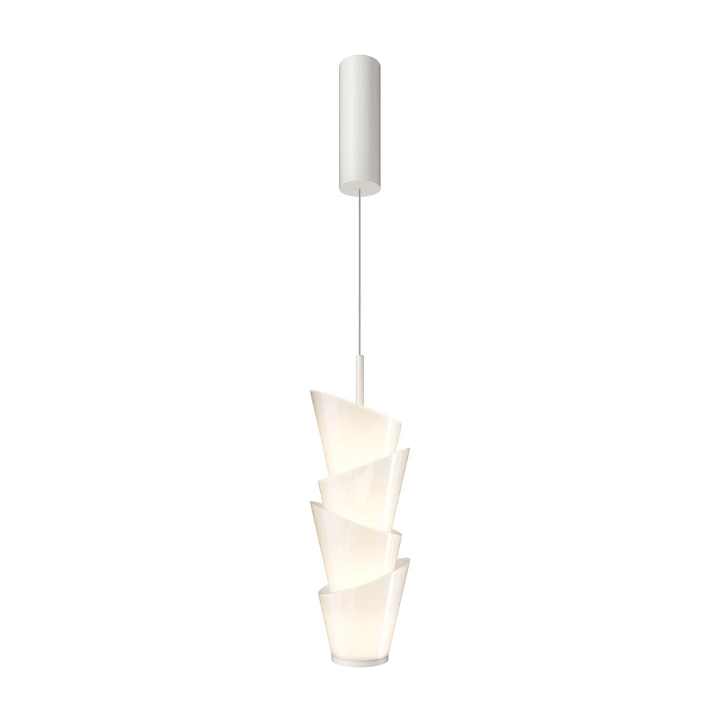 Maytoni Sospensione Moderna Seoul 1 luce LED integrato bianco metallo diffusore opalino