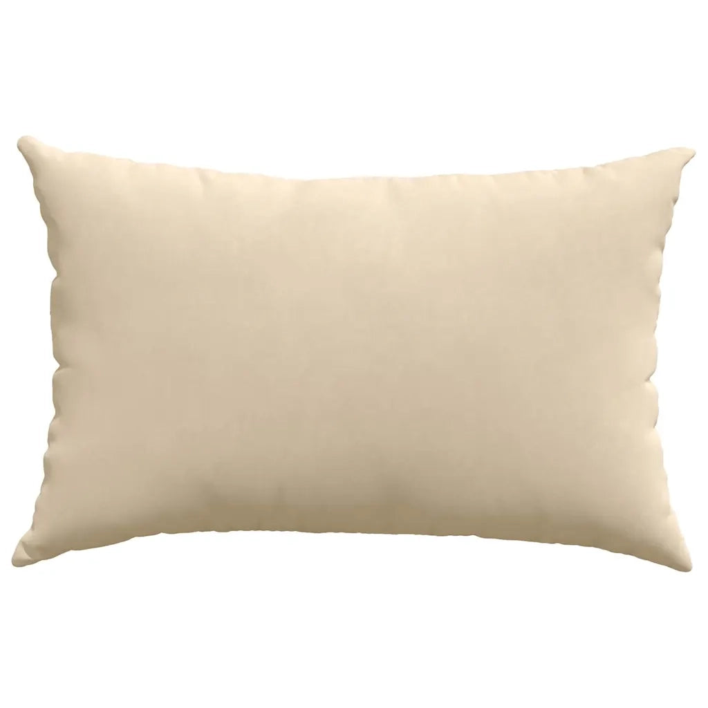 Cuscini da Divano 2 pcs Crema 60 x 40 cm Tessuto 42013686