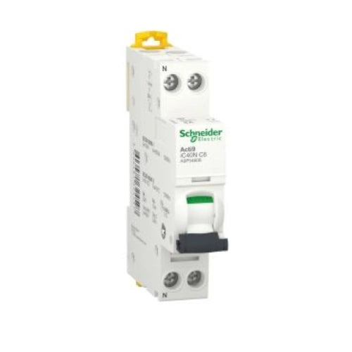 INTERRUTTORE MAGNETOTERMICO IC40N 1P+N C 6A 6000A
